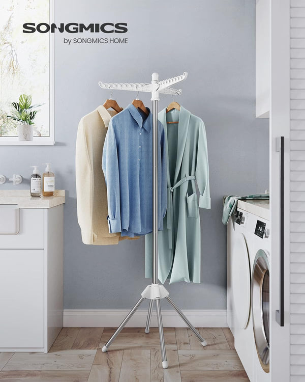 Clothes Airer with 3 Rotatable Arms – Stainless Steel - Karrari