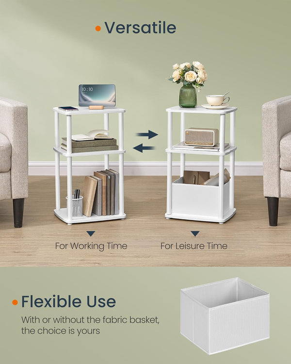 3-Tier Side Table with Basket - Karrari