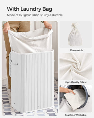 72L Foldable Bamboo Laundry Basket - Karrari