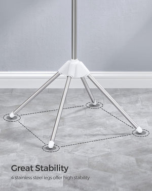 Clothes Airer with 3 Rotatable Arms – Stainless Steel - Karrari