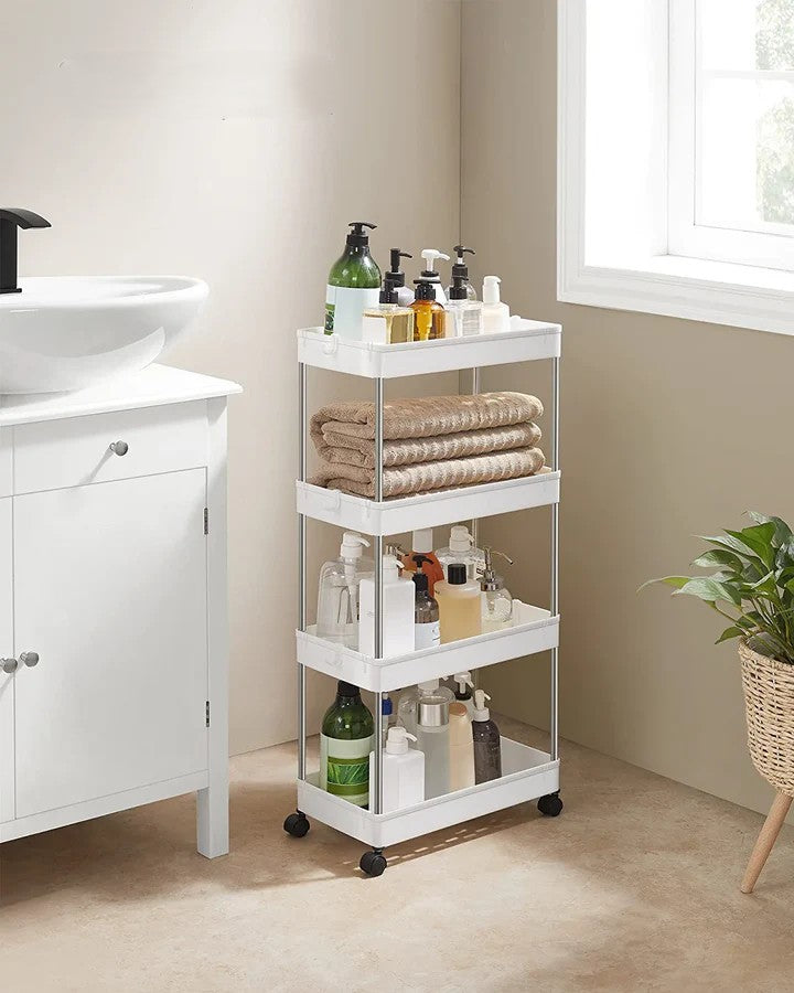 4-Tier Plastic Storage Trolley - Karrari
