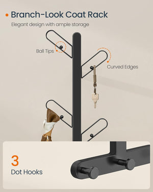 Wall-Mounted Coat Rack - 7 Hooks - Karrari
