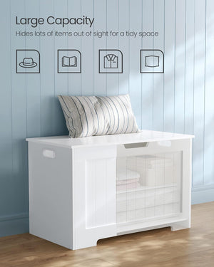 Modern Storage Chest Bench with Hinges - Karrari