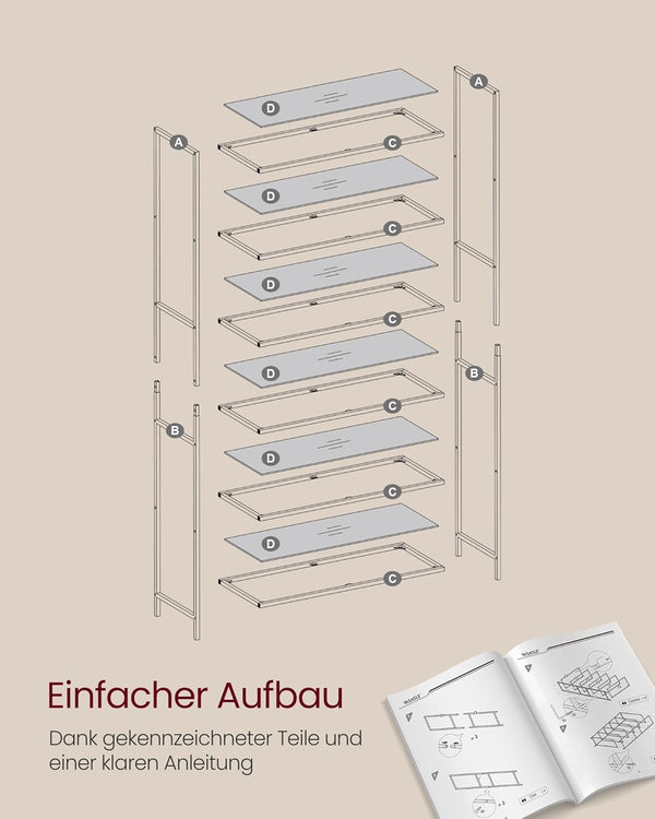 Glass Shelf 6-Tier – Storage - Karrari