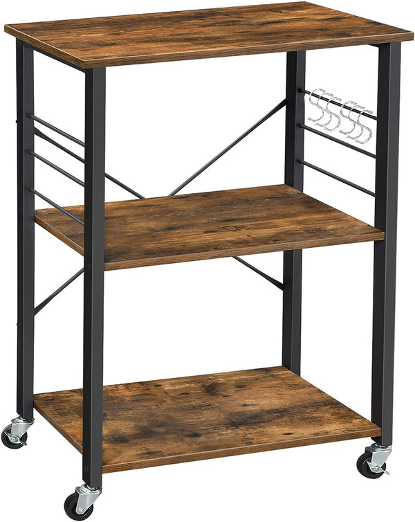 3-Tier Serving Trolley with Kitchen Shelf - Karrari