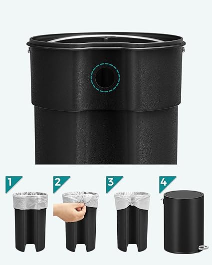 3L Bathroom Trash Can with Lid – Soft Close - Karrari