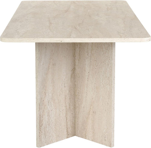 Elegant Dining Table - Travertine Color