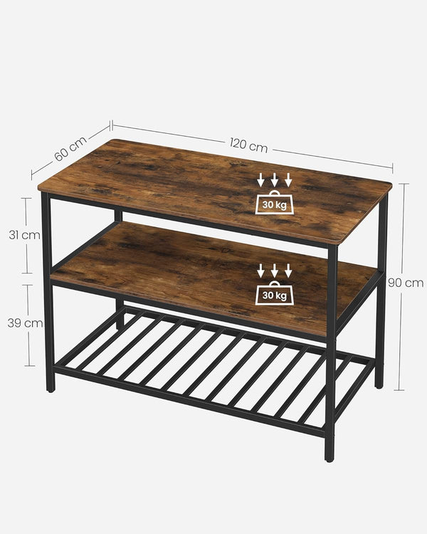 Baker’s Rack Kitchen Island with Countertop