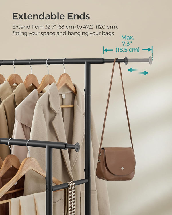 Adjustable Heavy-Duty Clothes Rack