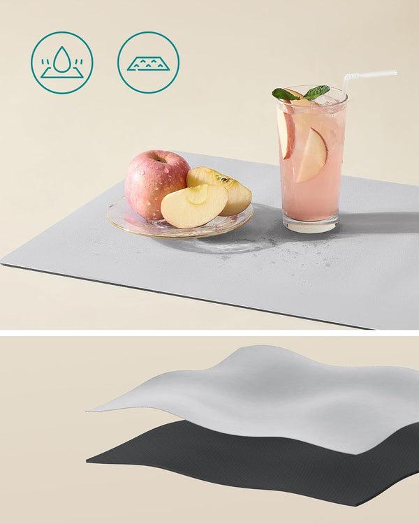 Expandable Dish Rack with Spout & Utensil Holder - Karrari