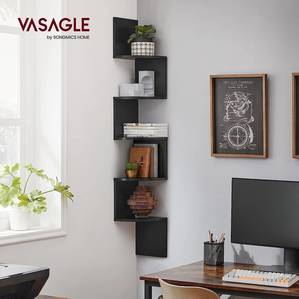 Wall-Mounted Corner Shelf with Shelves - Karrari