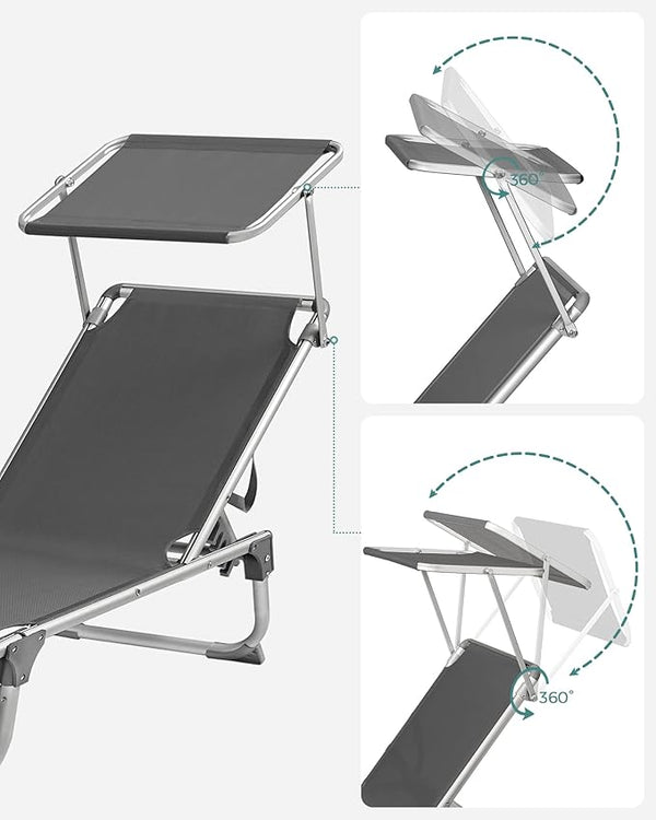 Outdoor Sun Lounger – Adjustable & Portable - Karrari