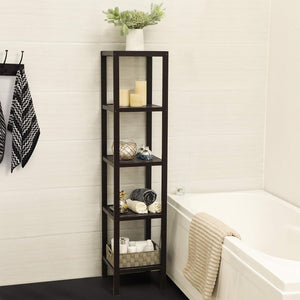 5-Tier Bamboo Bathroom & Storage Shelf