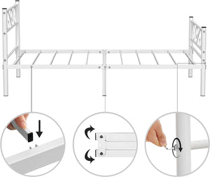 Single Metal Bed Frame (198x91.8cm)