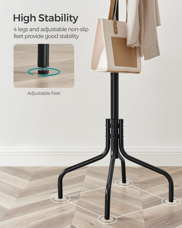 Metal Coat Rack Stand with 12 Hooks - Karrari