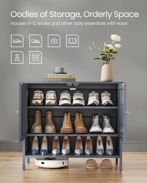 3-Tier Shoe Cabinet with Adjustable Shelf - Karrari