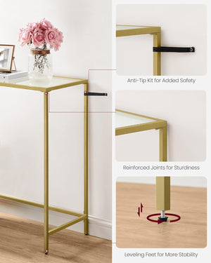 Metal Frame Console Table