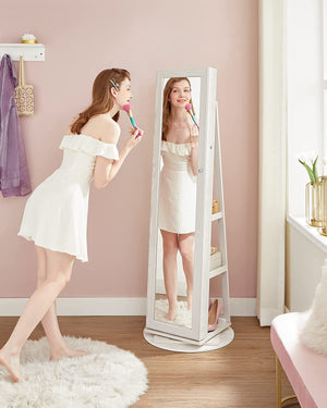Freestanding Jewellery Cabinet with Full-Length Mirror - Karrari