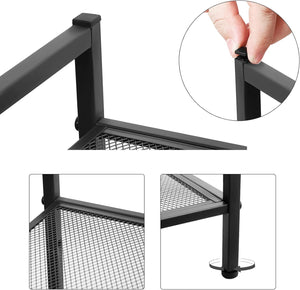 3-Tier Metal Shoe Rack – Fits 9–12 Pairs