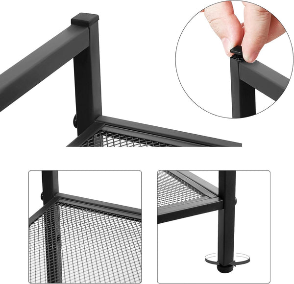 3-Tier Metal Shoe Rack – Fits 9–12 Pairs