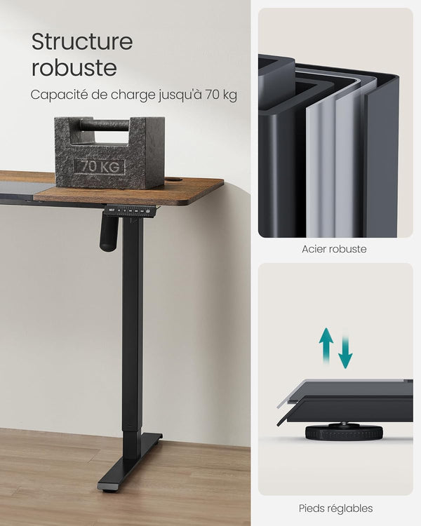Electric Standing Desk – Adjustable Height with Memory Function