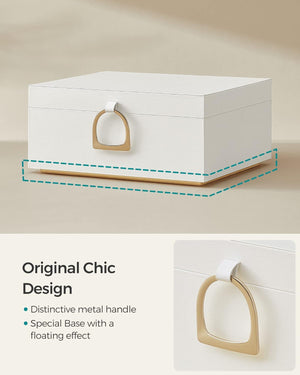 2-Layer Jewellery Box with Handle & Removable Tray - Karrari