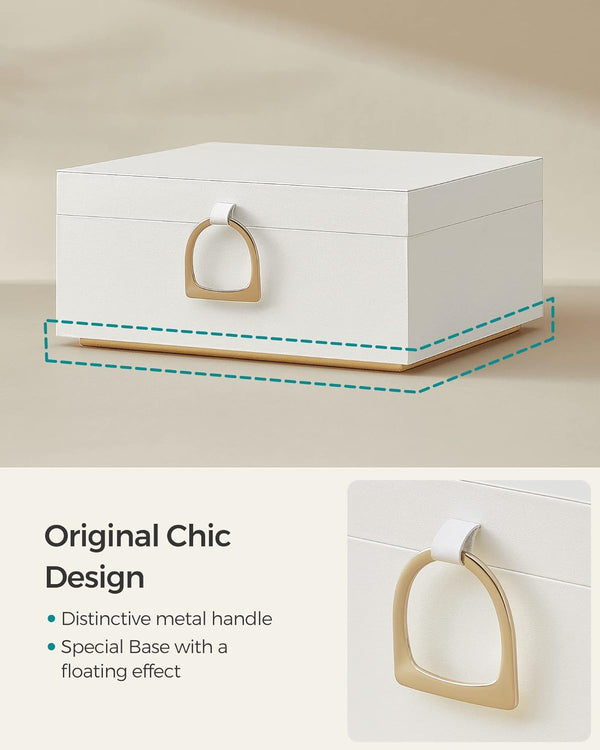 2-Layer Jewellery Box with Handle & Removable Tray - Karrari
