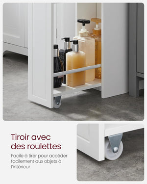Narrow Bathroom Cabinet with Drawers - Karrari