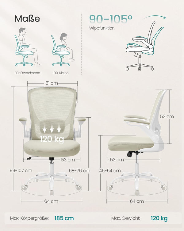 Ergonomic Mesh Office Chair with Lumbar Support