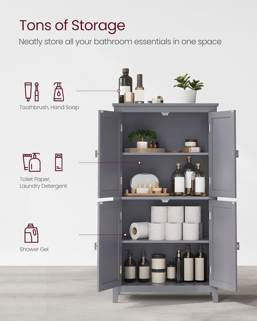 4-Door Bathroom Storage Unit