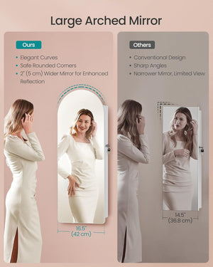 Lockable LED Jewellery Cabinet with Mirror