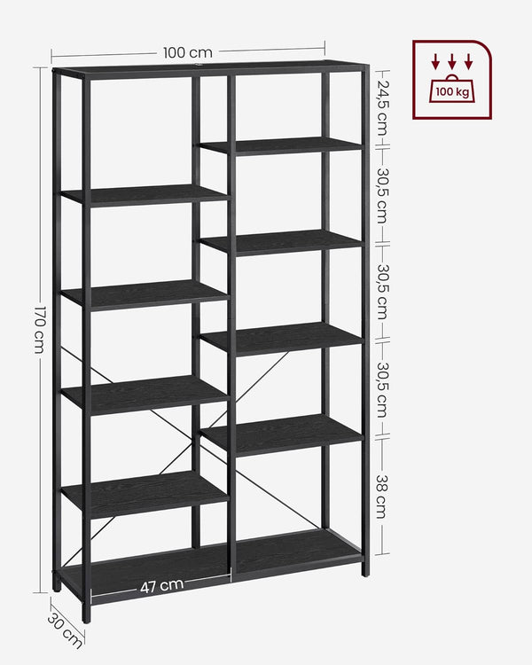 5-Tier Bookshelf & Display Storage Rack - Karrari
