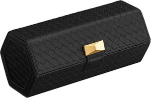 3-Watch Travel Case Hexagon Roll – PU Leather - Karrari