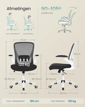 Office Chair – Mesh Back, Lumbar Support & Rocking