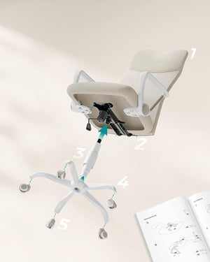 Office Chair – Padded Seat, Swivel & Reclining