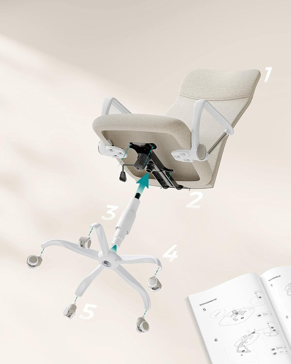 Office Chair – Padded Seat, Swivel & Reclining