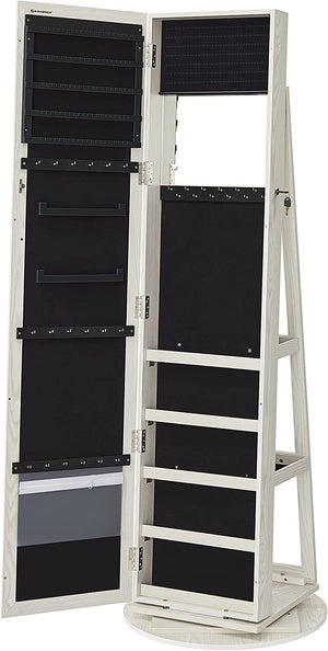 Freestanding Jewellery Cabinet with Full-Length Mirror - Karrari