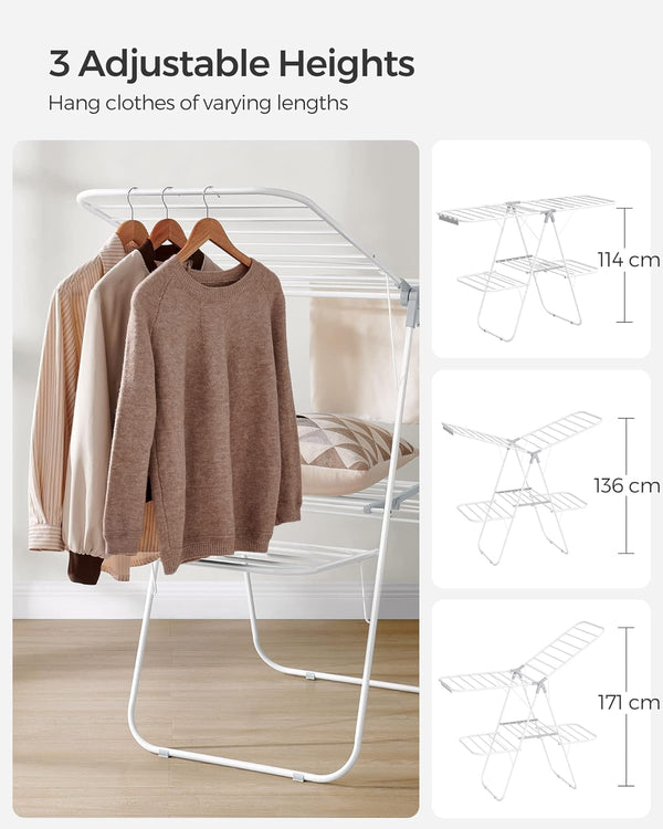 2-Tier Clothes Horse Dryer – Foldable, Space-Saving - Karrari