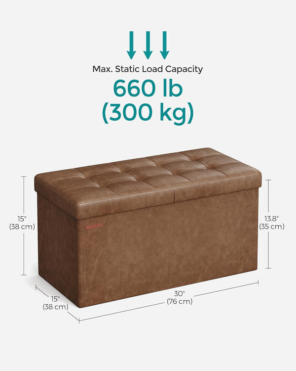 30 Inches Storage Ottoman Bench - Karrari