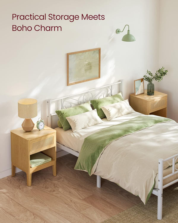 Rattan Bedside Table with Drawer - Karrari