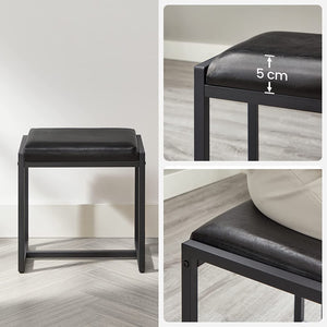 Makeup Table with Folding Mirror, Stool & Drawers - Karrari
