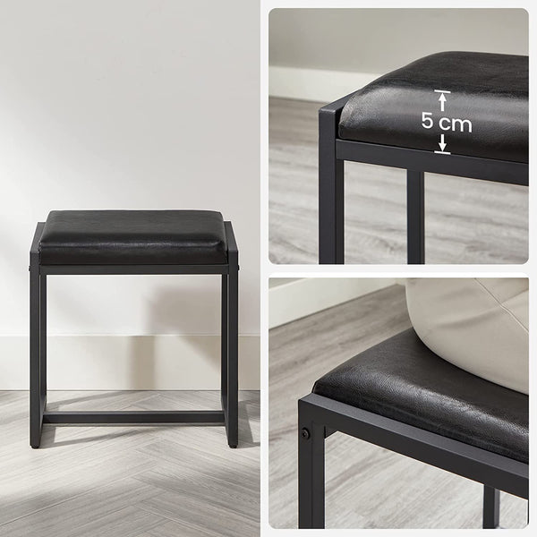 Makeup Table with Folding Mirror, Stool & Drawers - Karrari