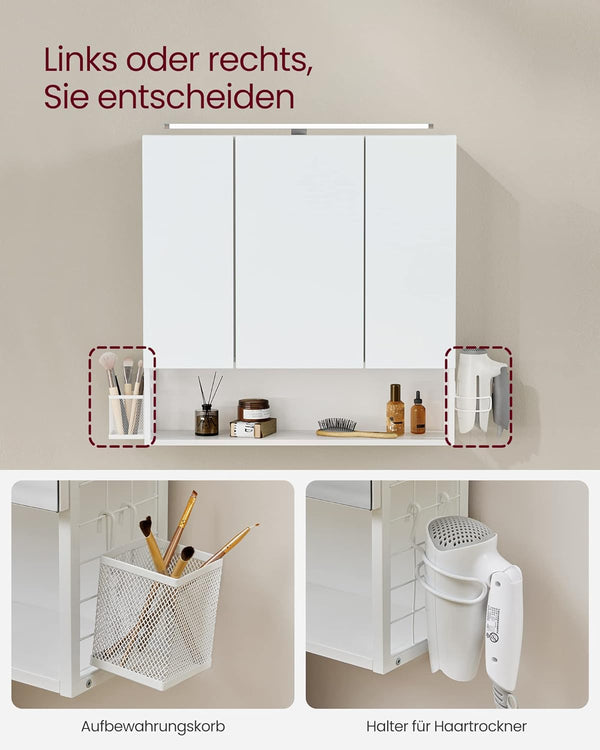 Bathroom Mirror Cabinet with LED Lighting - Karrari