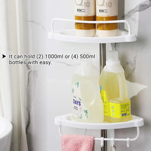 Adjustable Telescopic Bathroom Corner Shelf
