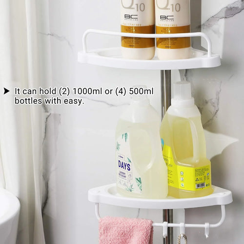 Adjustable Telescopic Bathroom Corner Shelf