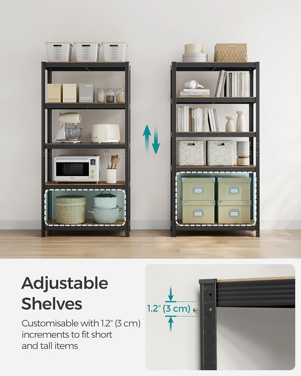 Industrial Shelving Unit – Adjustable Storage Rack (40x90x180 cm) - Karrari