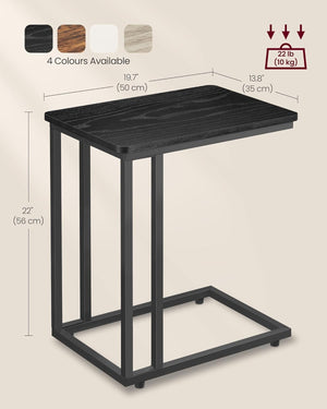 C-Shaped Rolling Side Table - Karrari