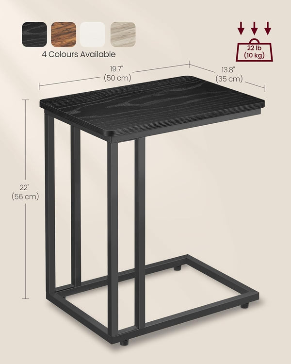 C-Shaped Rolling Side Table - Karrari
