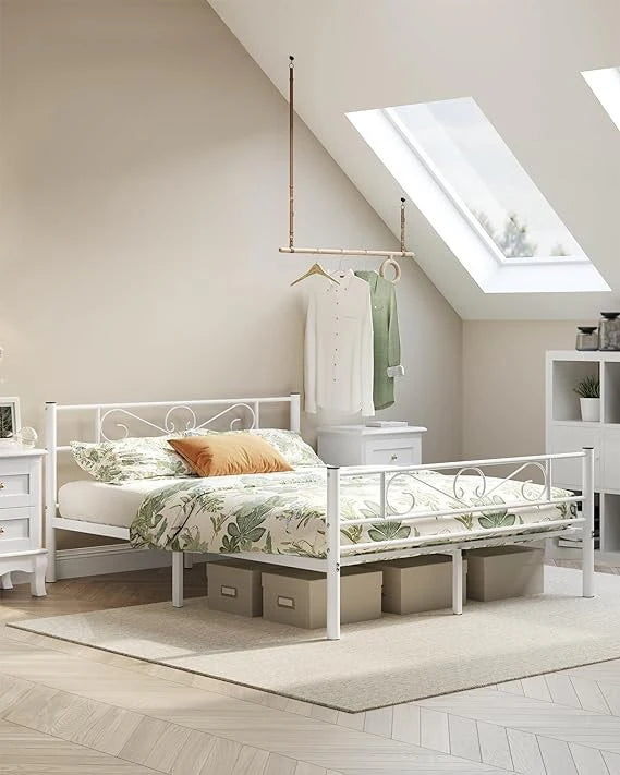 Double Metal Bed Frame (‎207.6x161.8cm) - Karrari