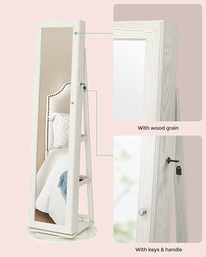 Freestanding Jewellery Cabinet with Full-Length Mirror - Karrari